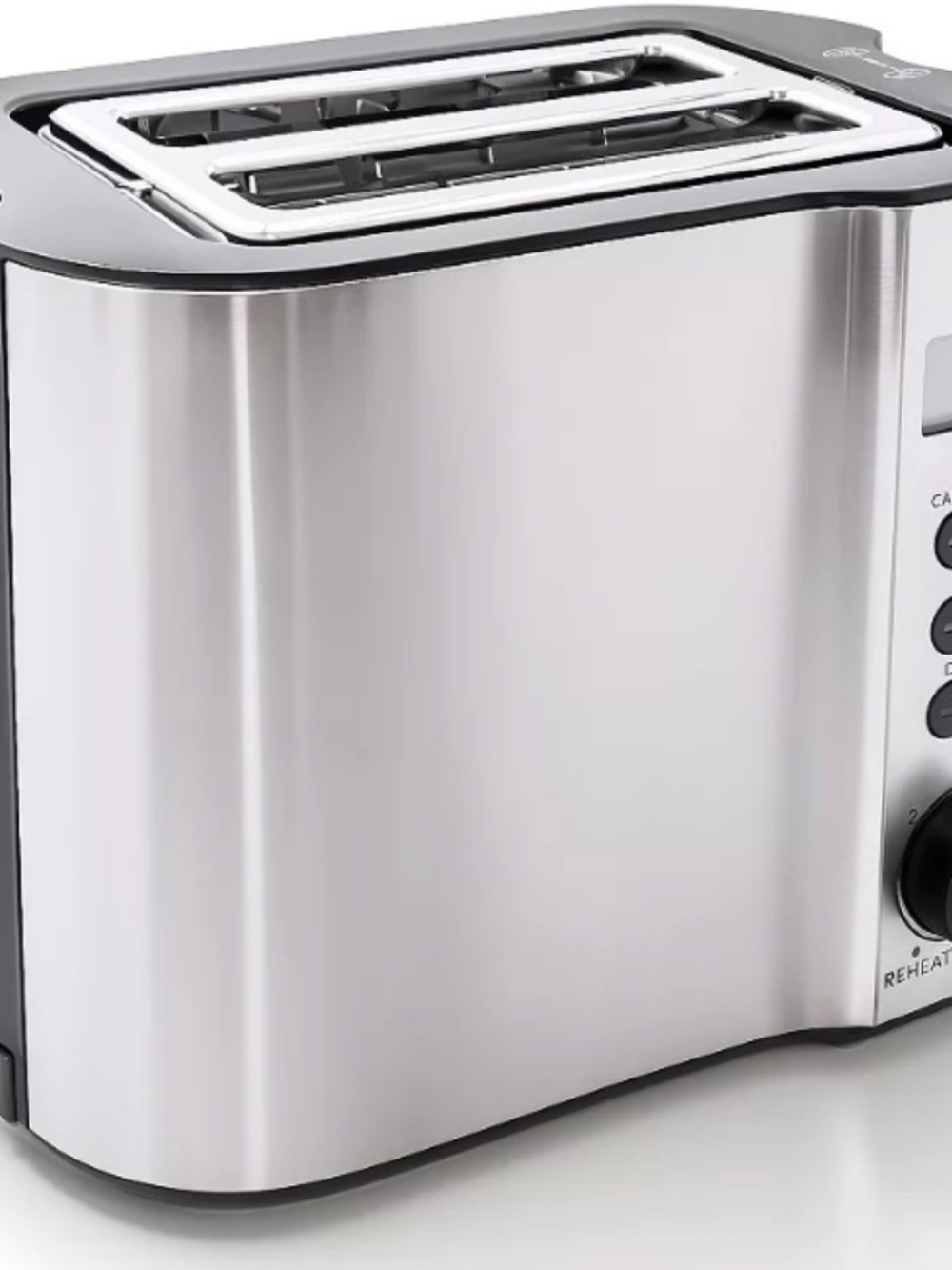 Elite Gourmet Stainless Steel 2-Slice LCD Toaster with Bagel Function - Picture 2 of 7